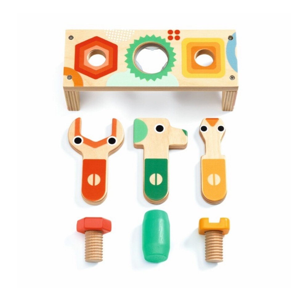 Djeco Bricolou Wooden Work Bench Toy - Picture 2 of 3